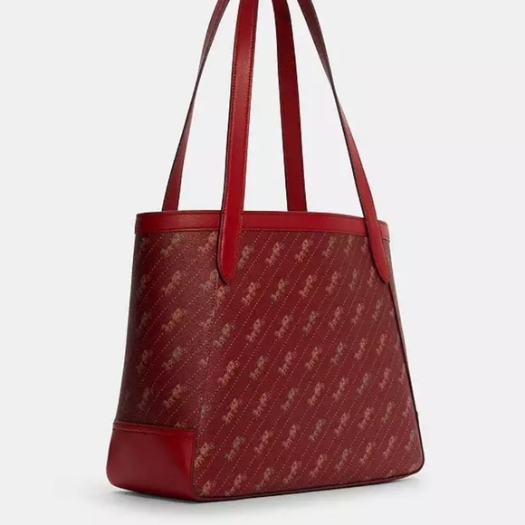 Coach NWOT Tote With Horse And Carriage Dot Print - Picture 11 of 11